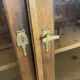 2-door cherry wood bookcase