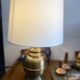 Gold metal lamp