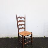 Set of 8 straw chairs