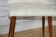 Lot of 2 grey white leatherette Chair