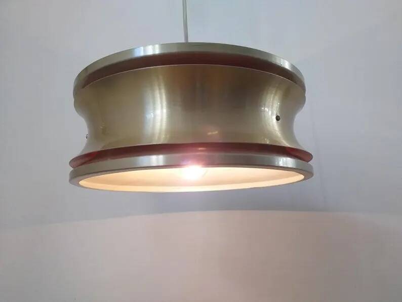 Midcentury pendant in Style of Jo Hammerborg, Denmark, 1970s