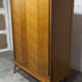 Armoire penderie 1950 pieds compas portes coulissantes plateau neuf