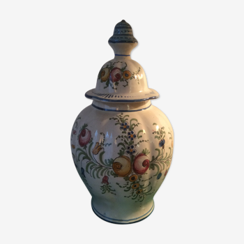 Apothecary pot vase with lid