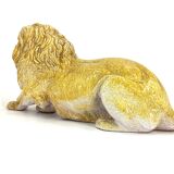 Italian Glazed Terracotta Lion sculpture, 1960s