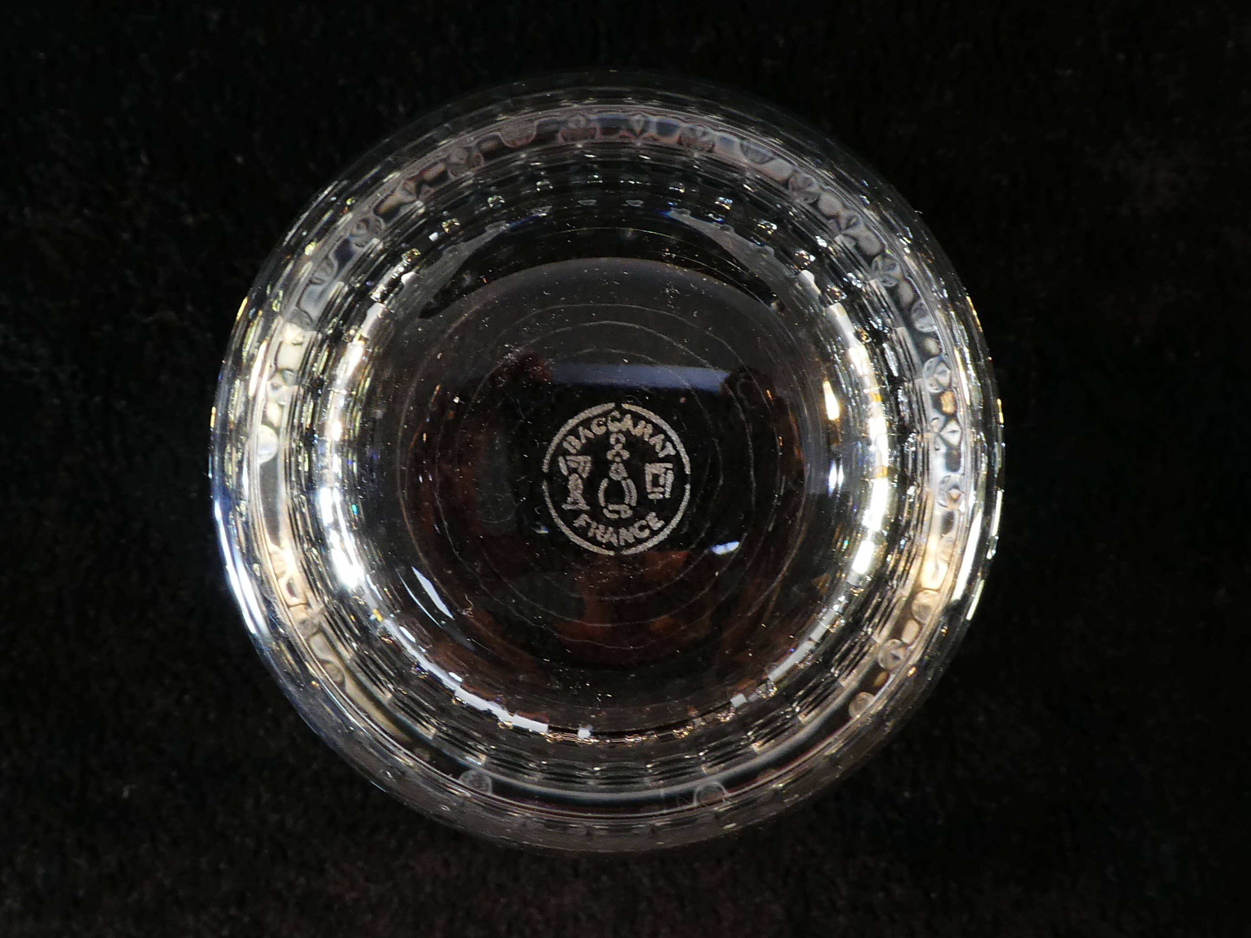 12 glasses crystal cup from Baccarat model nancy