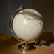 Vintage terrestrial globe on a metal stand