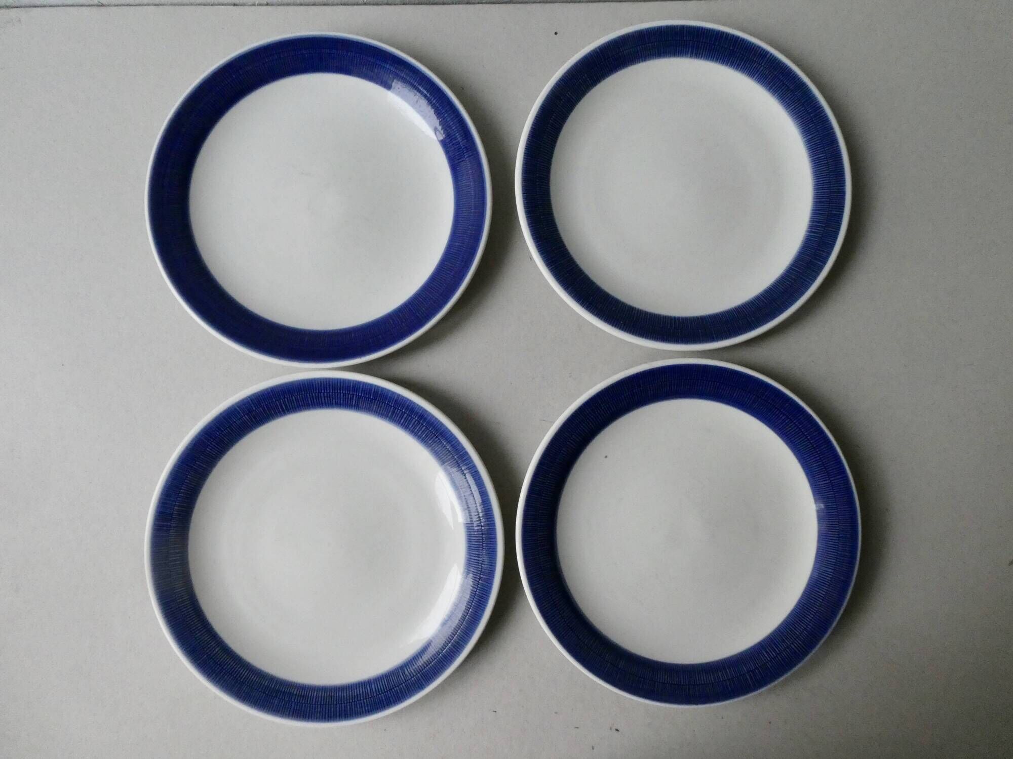 8 Scandinavian plates design Hertha Bengston, Koka Rörstrand, 50s