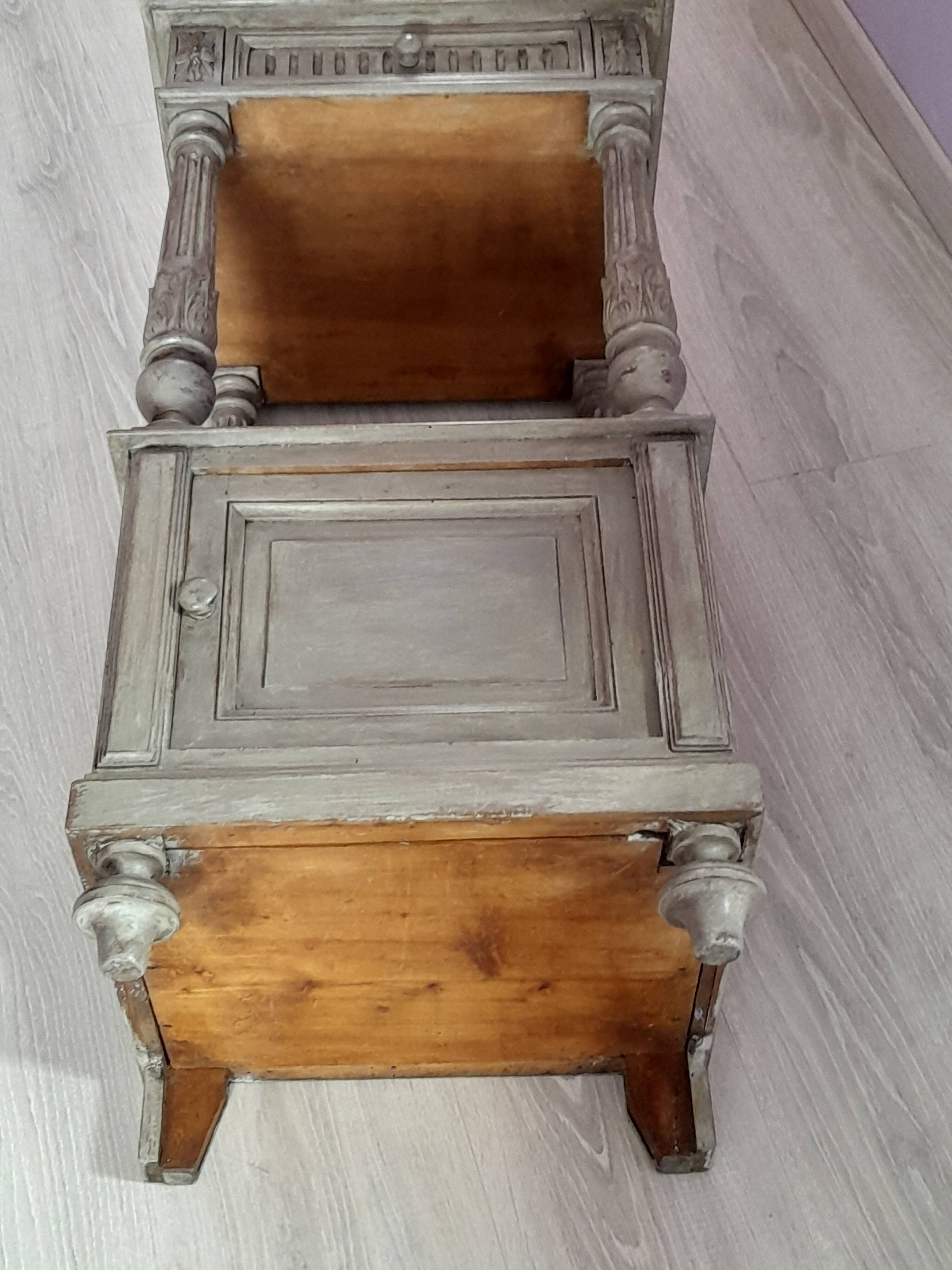 Lacquered bedside table early 20th century