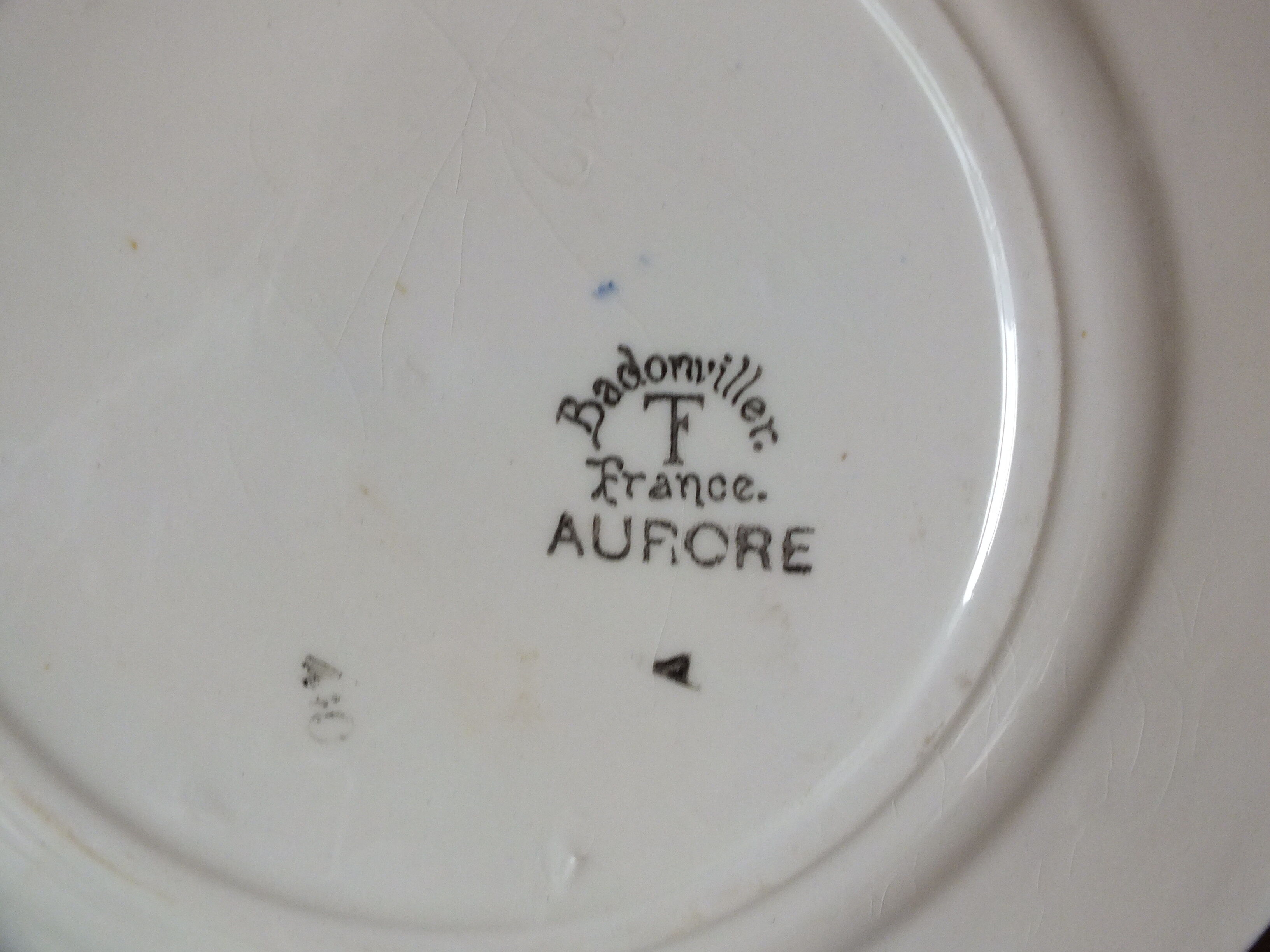 6 dessert plates 50s Badonvillers Aurore