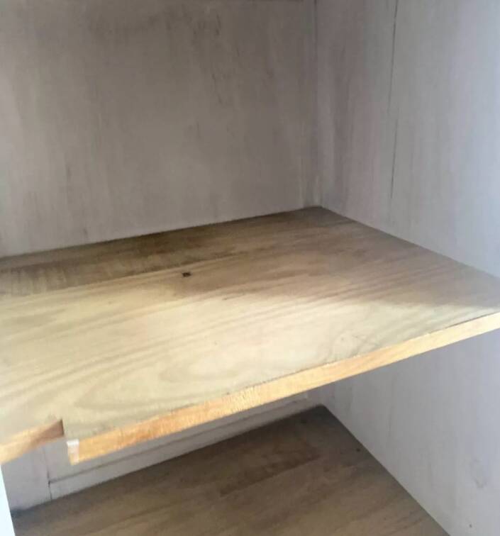 Parisian Art Deco period armoire – cream patina