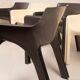 Ensemble de six fauteuils Gaudì par Vico Magistretti pour Artemide