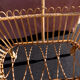 Cradle rattan on feet and swan neck
