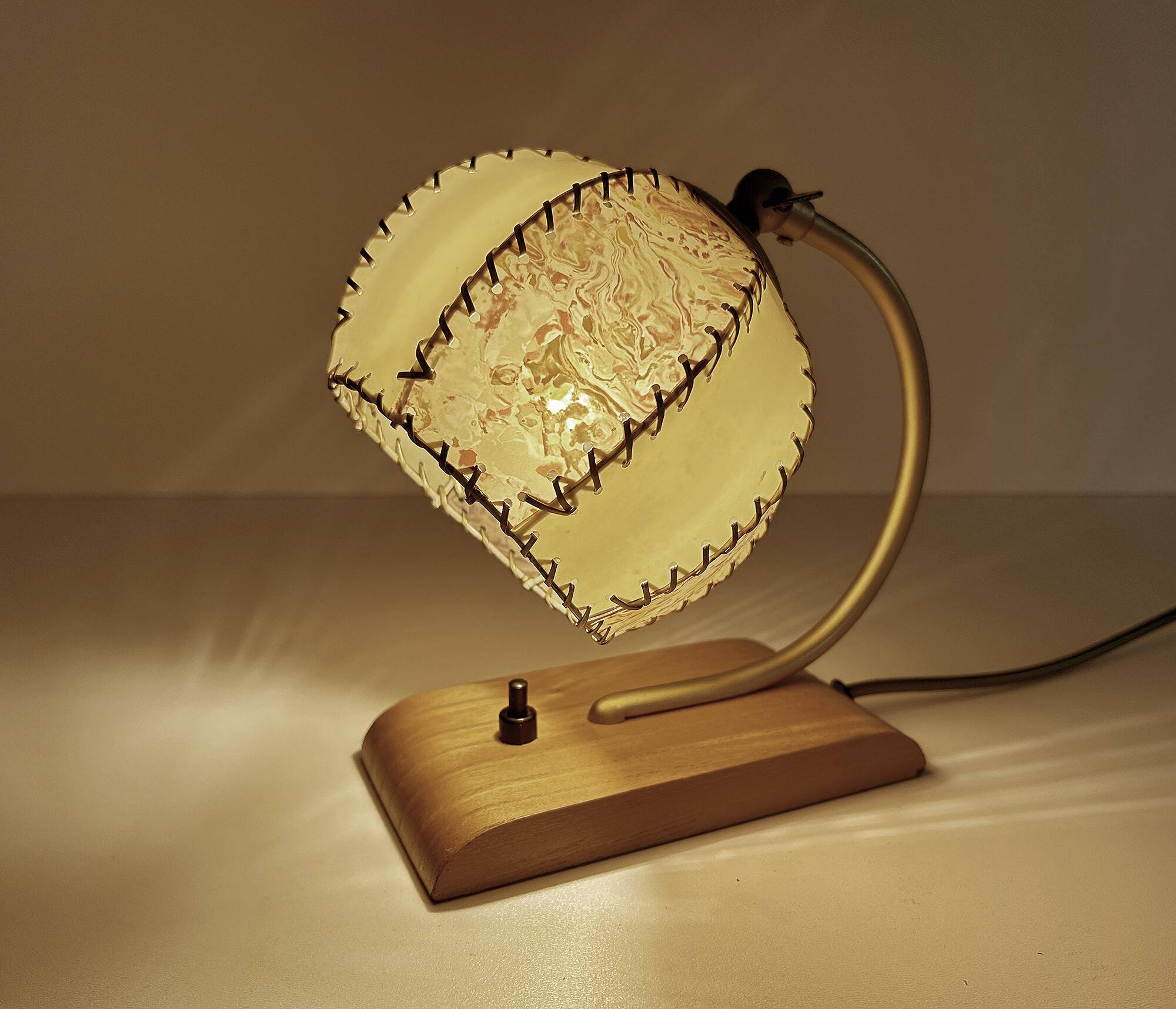 Art Deco Lamp, Wood