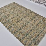 Geometric Vintage Oushak Floor Rug sku 1563