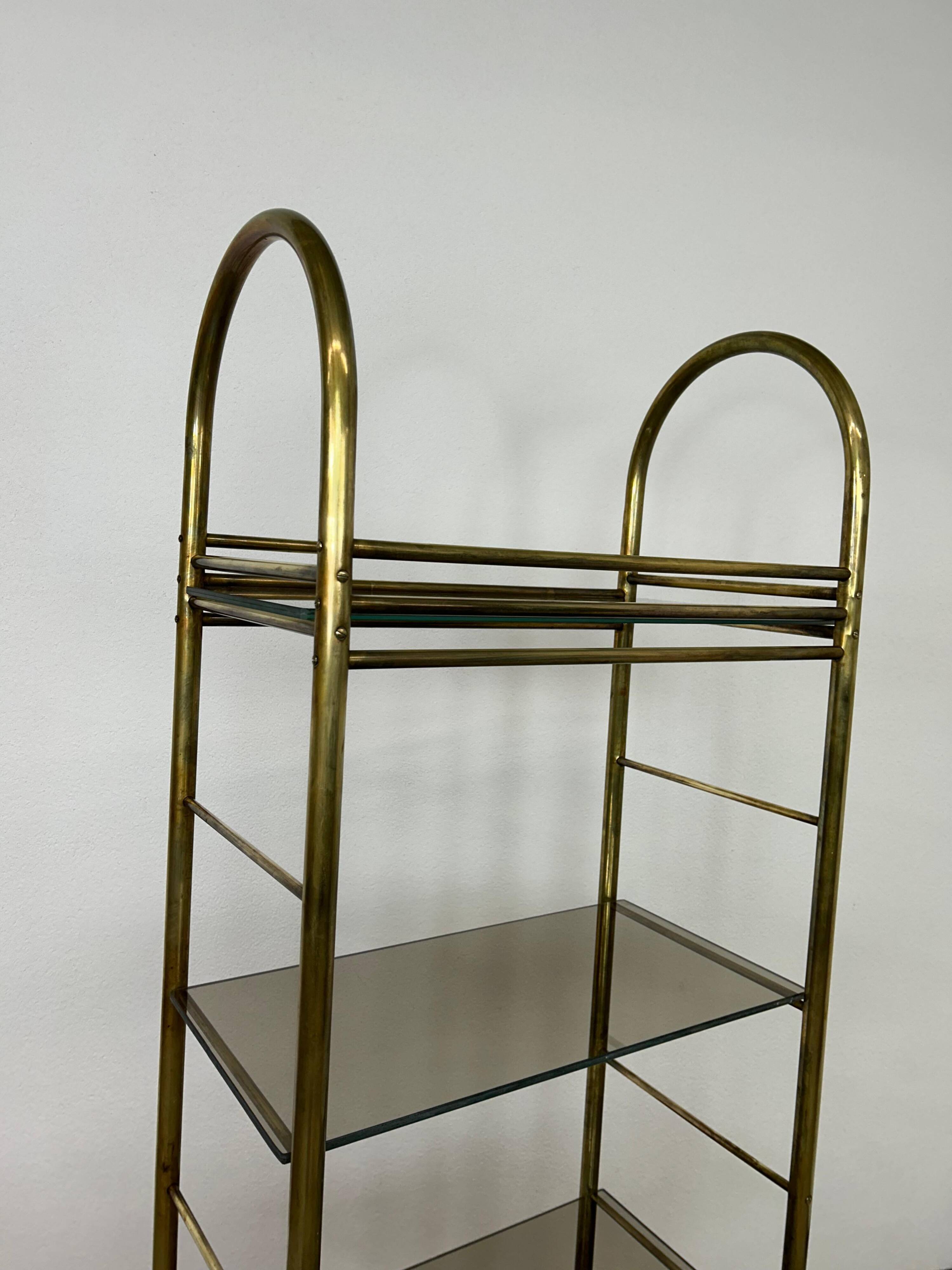 Mid-century design brass shelf