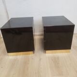 Laquered bedsides Éric Maville