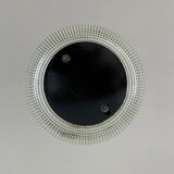 Parisian glass holophane hanging lamp