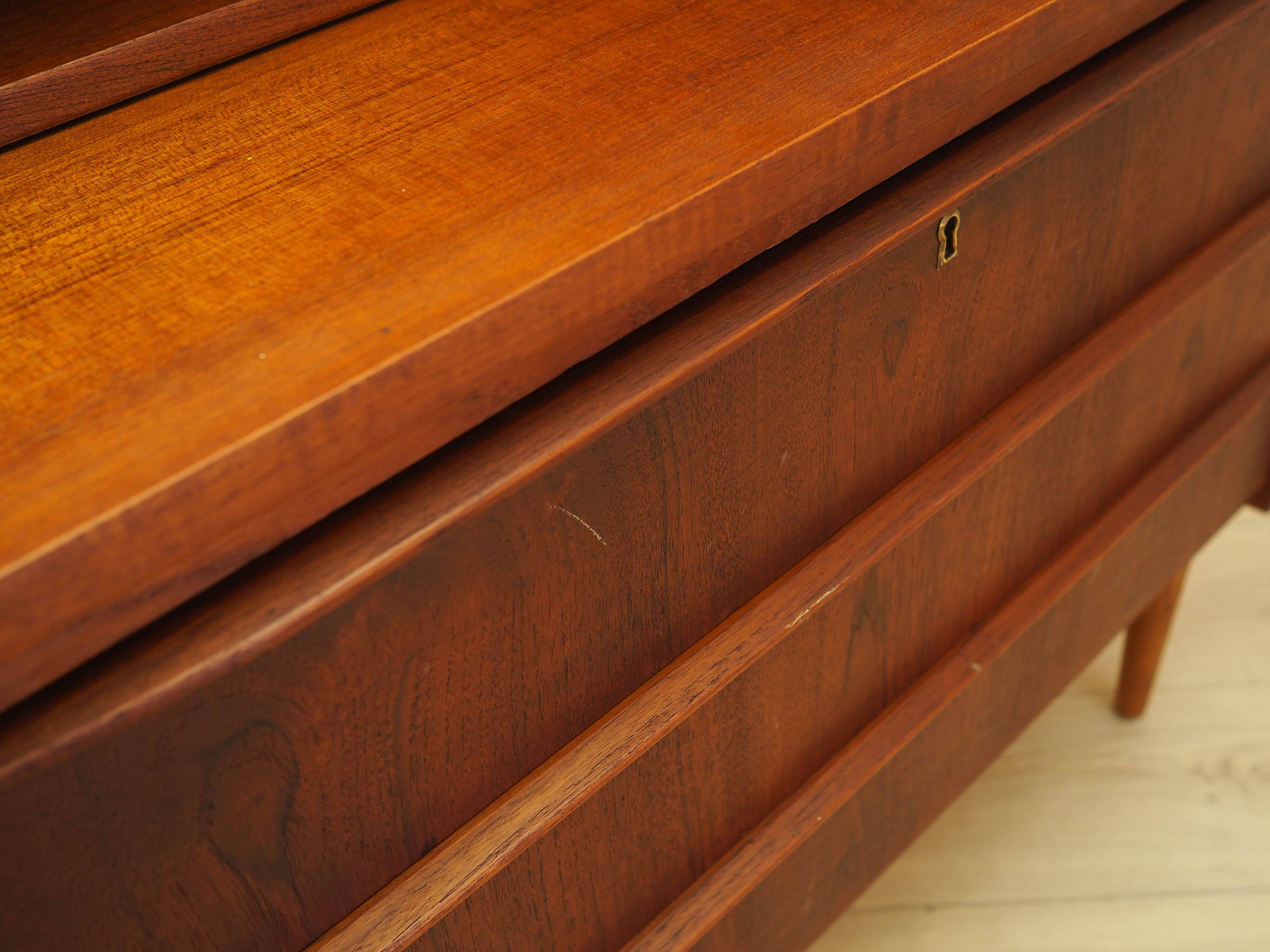 Teak secretary, Danish design, 1970s, made in Denmark