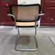 Marcel Breuer armchair, chrome and black chair