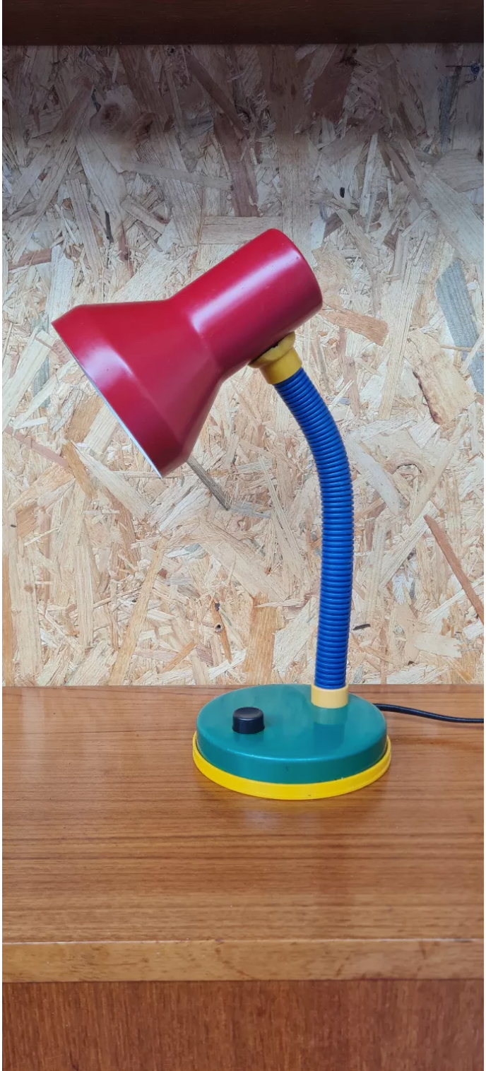 Table lamp primary color 1980