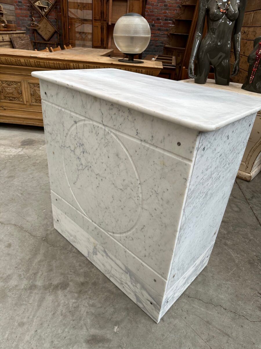 Bakery counter from the early 20th century in marble