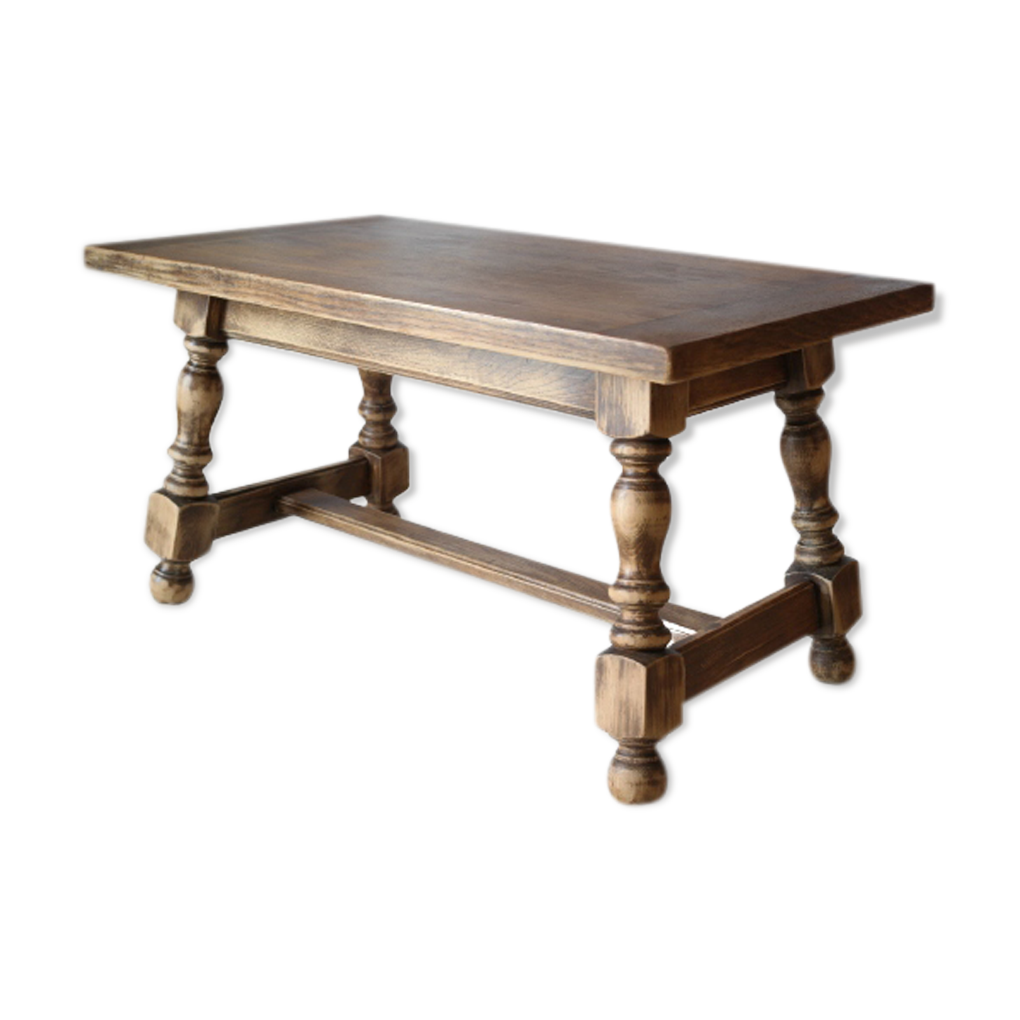 Country coffee table western vintage oak