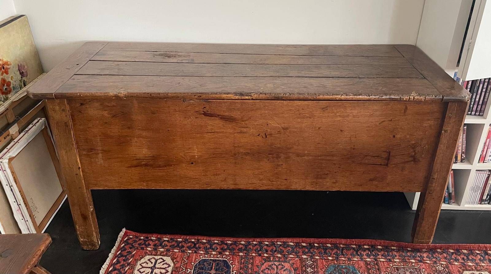 Old oak dough trough (or kneading trough)