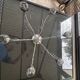 Ceiling light with glass paste globe
