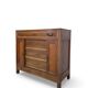 Commode de style Art Déco en bois de cerisier et noyer.
