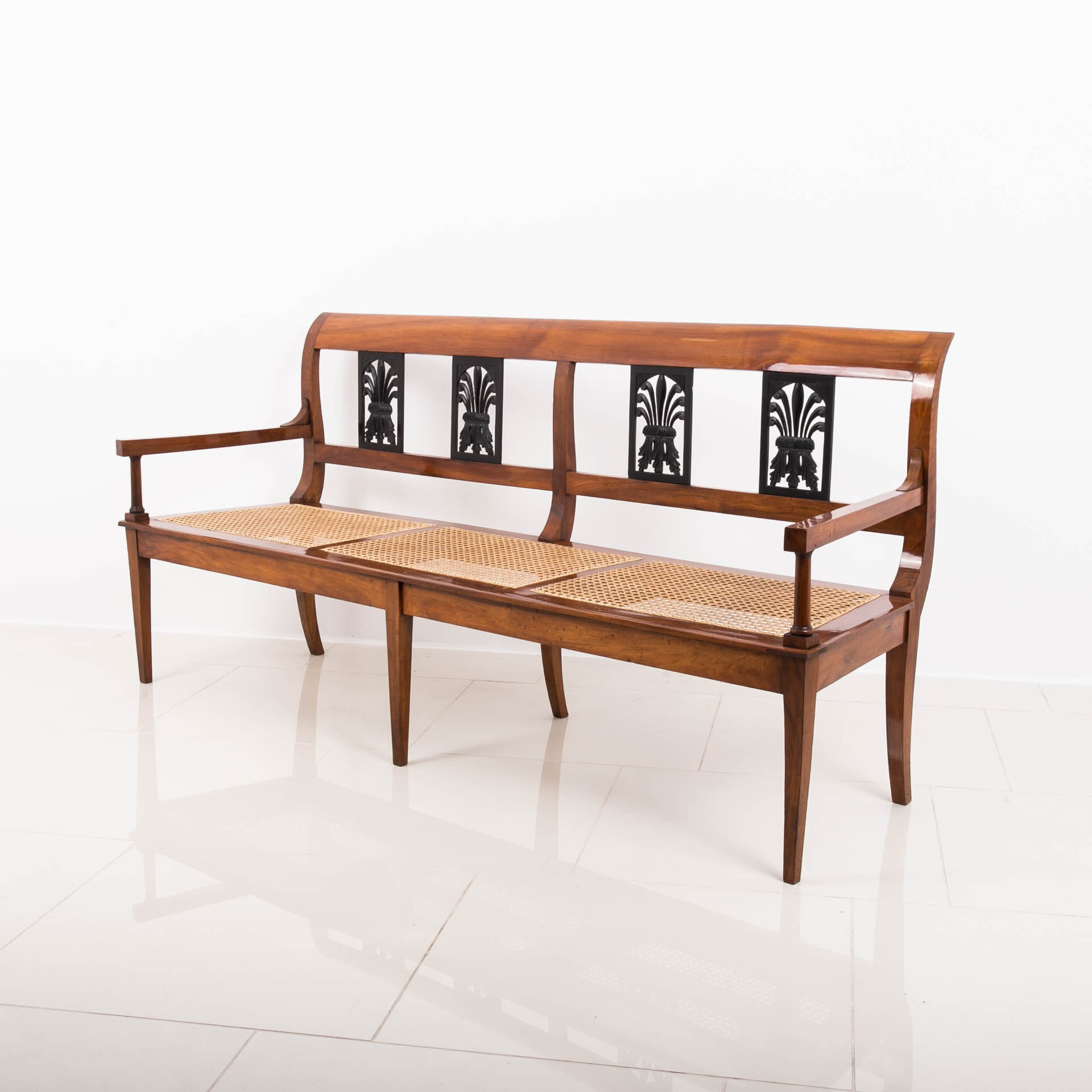 Biedermeier bench, 19th century, Austria