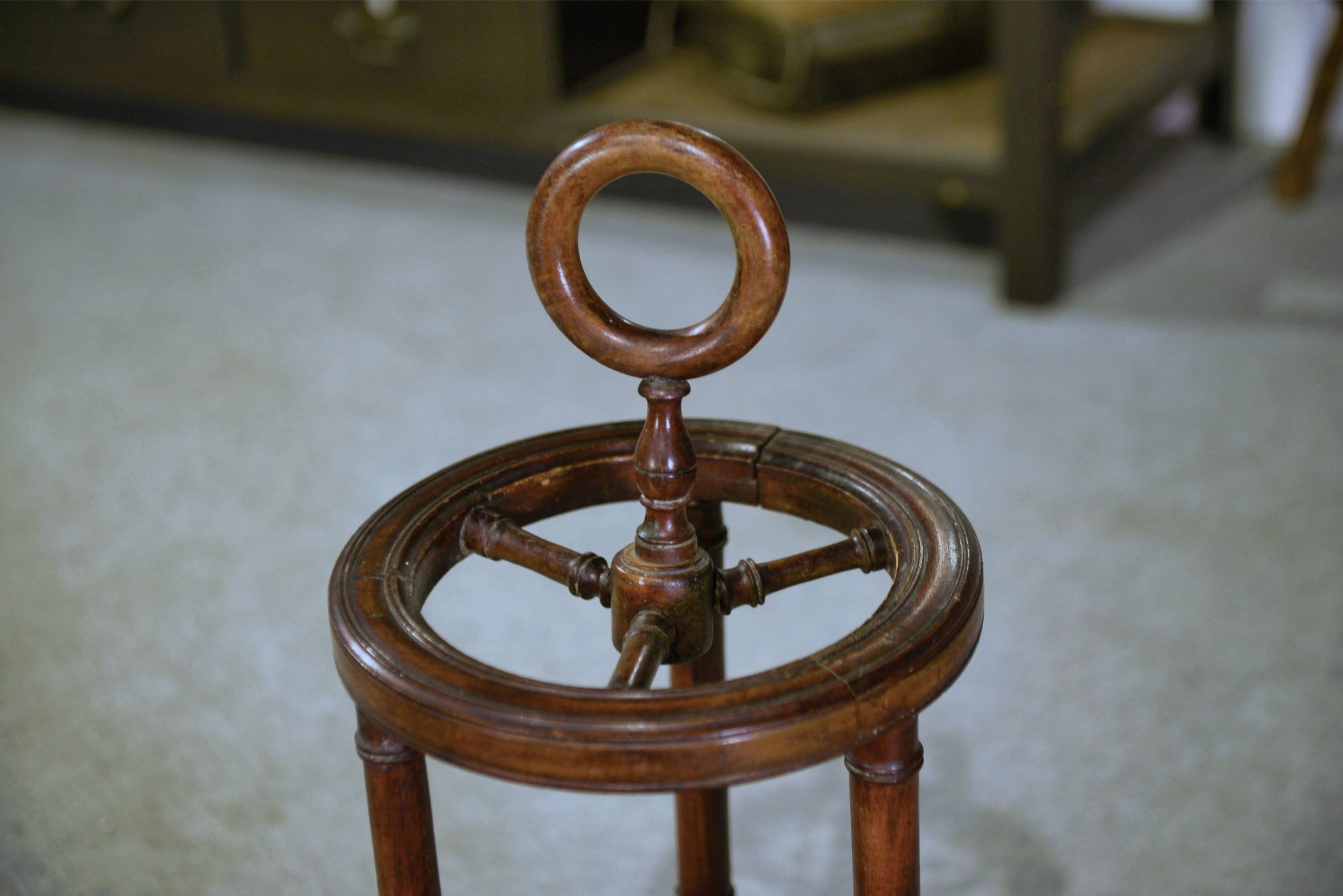 Beech umbrella stands imitating bamboo from the 1930s.