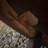 Antique solid wood side table