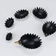 Stackable brass hedgehog ashtrays by Walter Bosse, Herta Baller, Austria, 1950s.