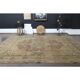 1970s Vintage Persian Handmade Wool Green Area Rug 285x390