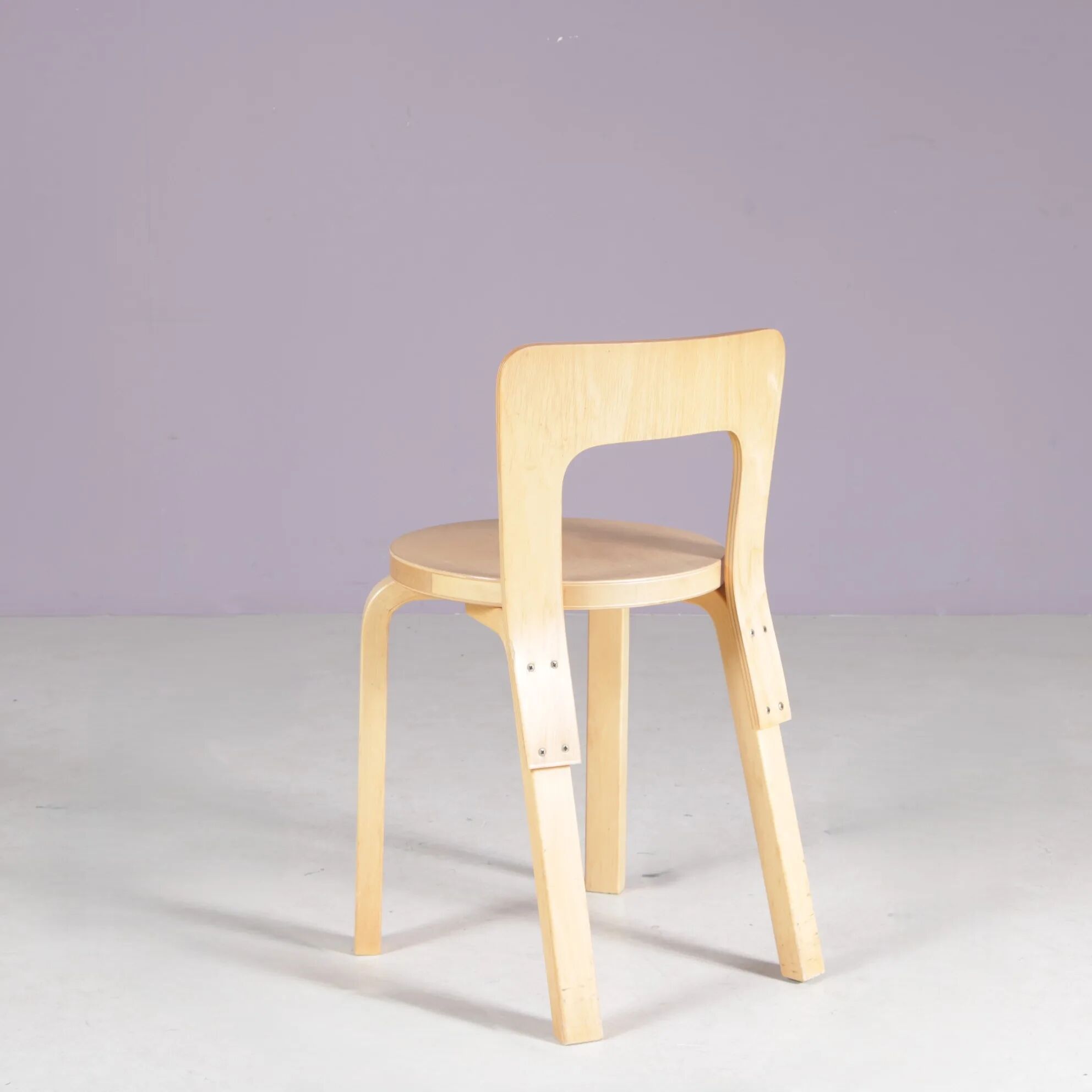 1950s Alvar Aalto pine wooden chair model: 65