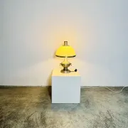 Metal Mushroom Table Lamp By Dijkstra Lampen, The Netherlands, 1960S