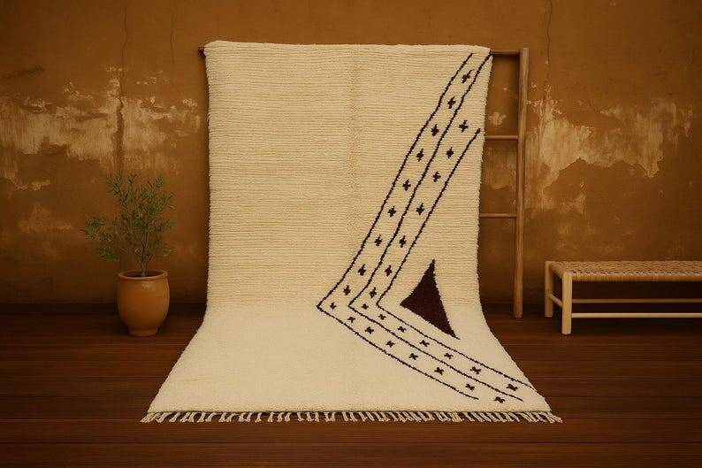 Traditional natural wool rug 200cmx300cm