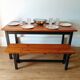 Table de ferme et son banc
