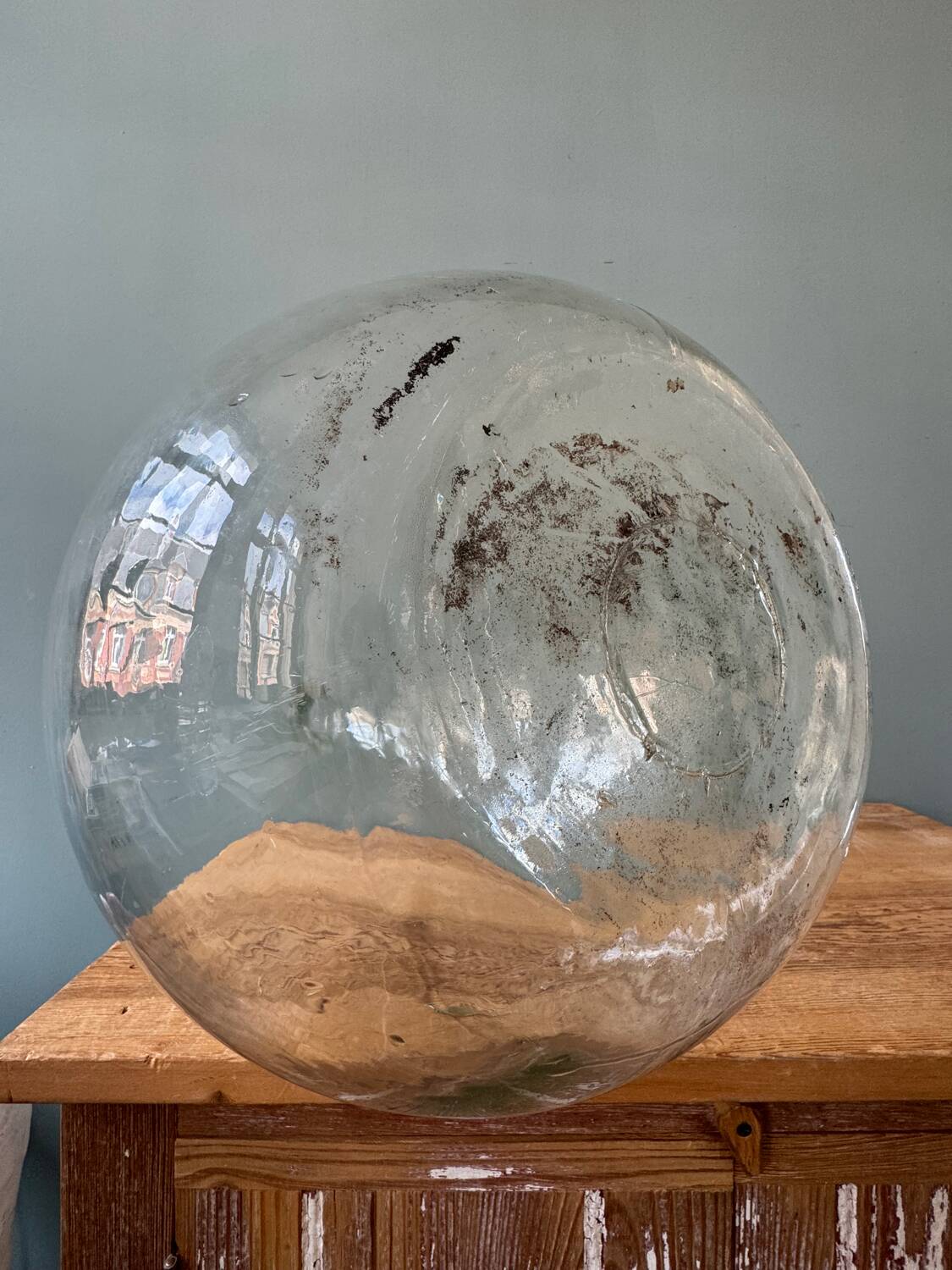 Old transparent Dame Jeanne 30L