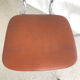 4 chairs in brown skaï and metal vintage year 60