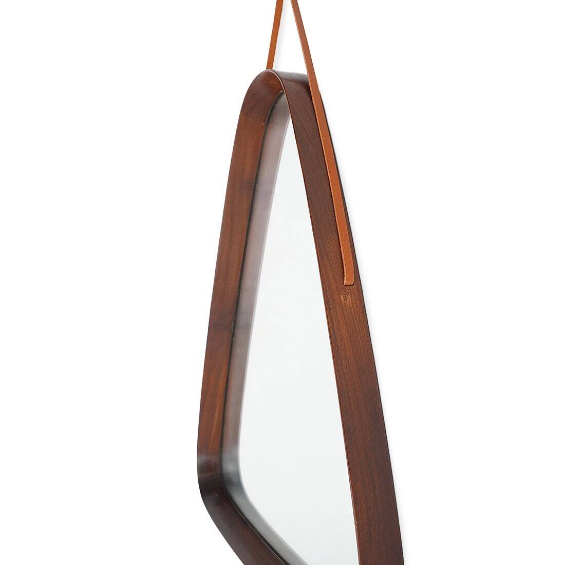 Vintage mirror with a teak frame, 1960s.
