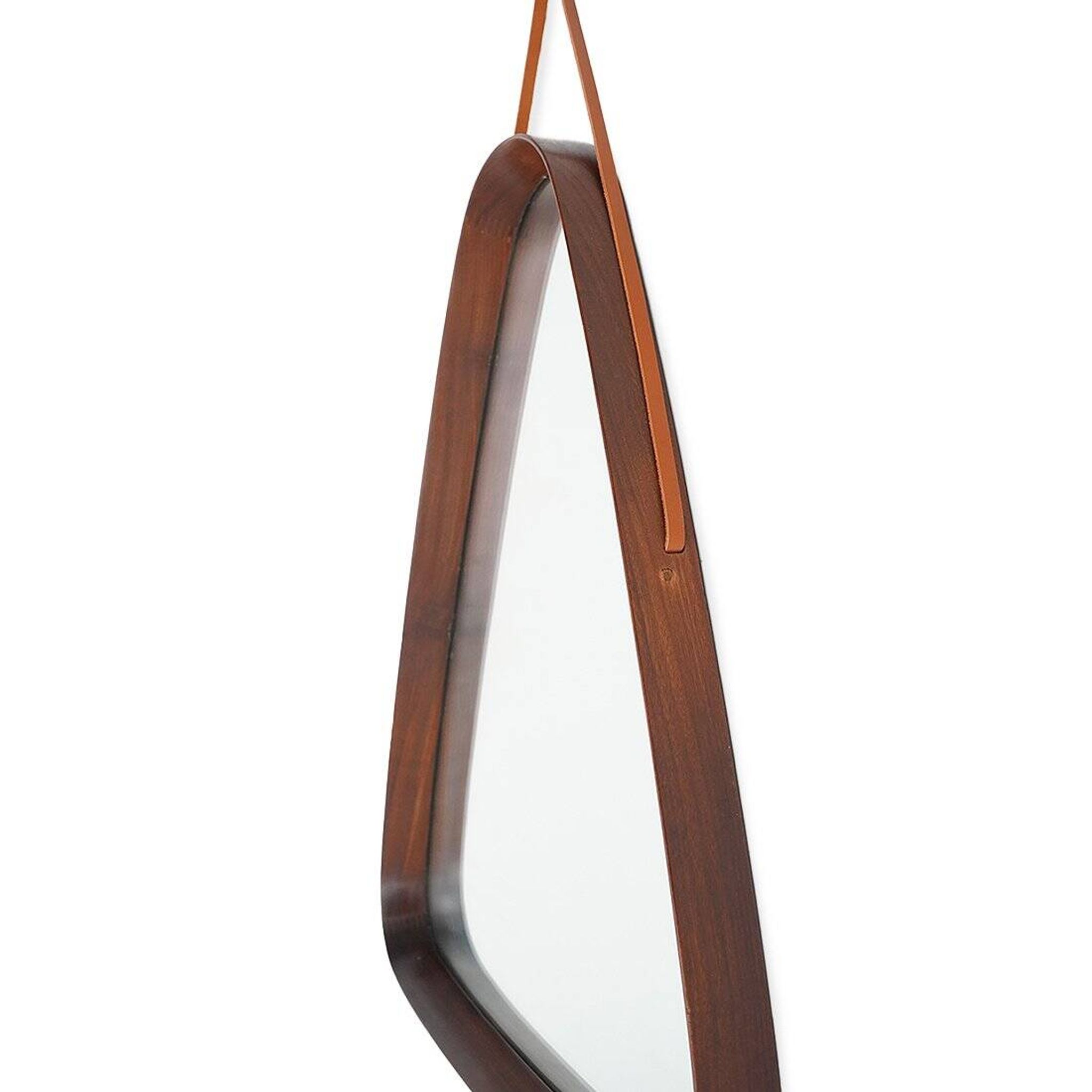 Vintage mirror with a teak frame, 1960s.