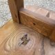 Solid oak farmhouse bench 220cm for rustic farmhouse table 1950
