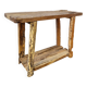 Petite console en bois brut ancien