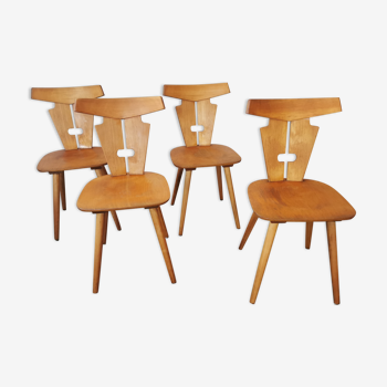 Set de 4 chaises bistrot