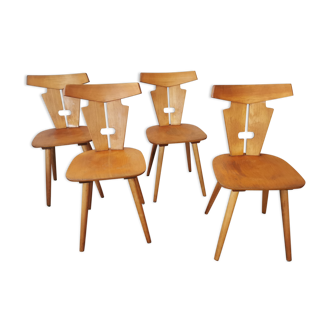 Set de 4 chaises bistrot