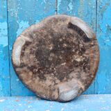 Antique round marble bread board