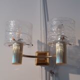 Pair of gold sconces 1970
