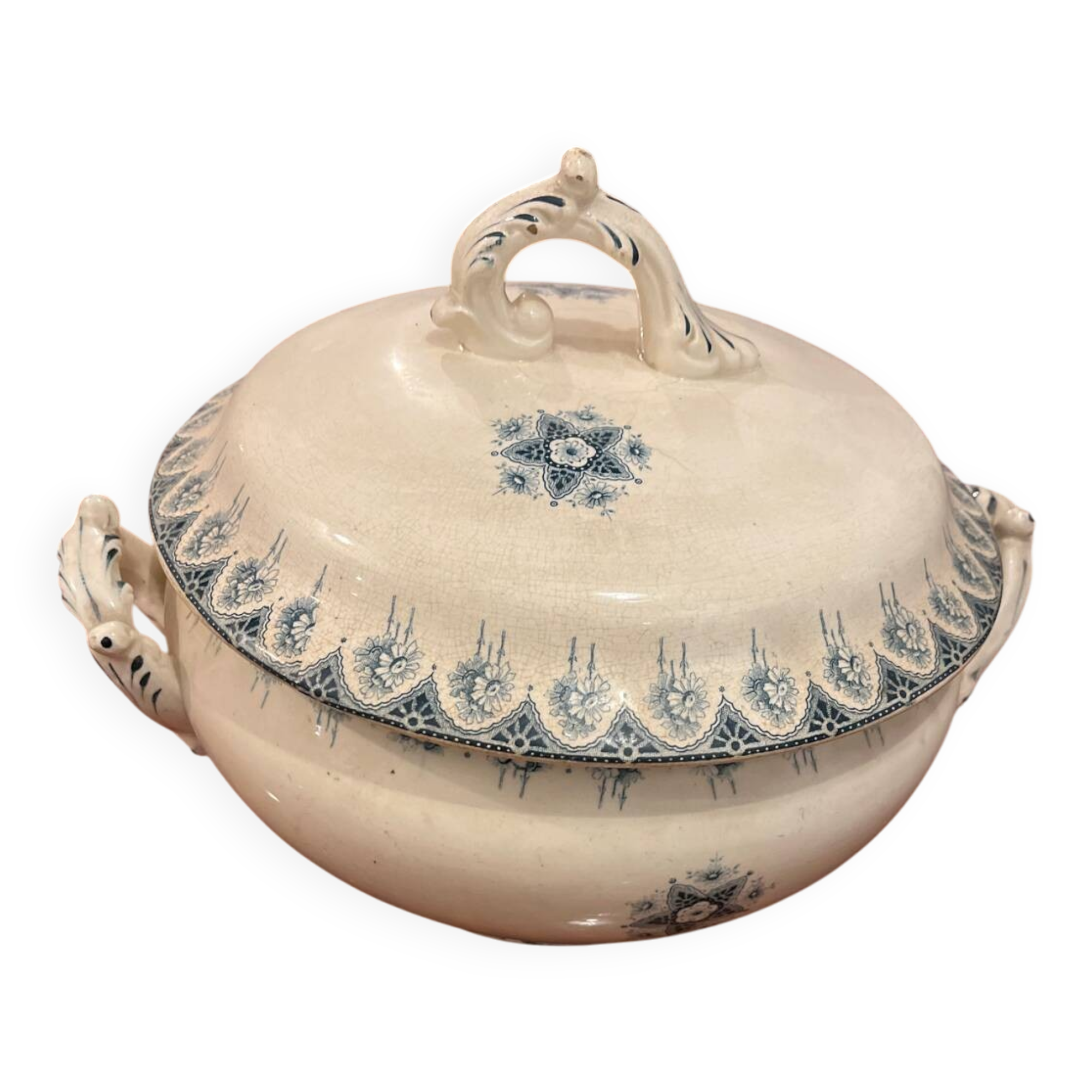 Soupière Boulogne en terre de fer, années 30