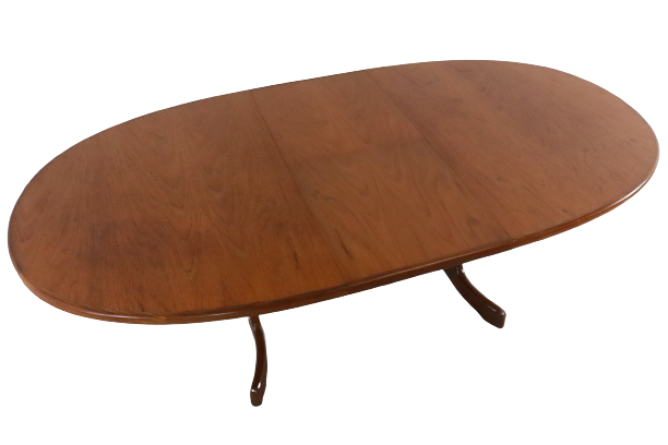 G-Plan oval adjustable table